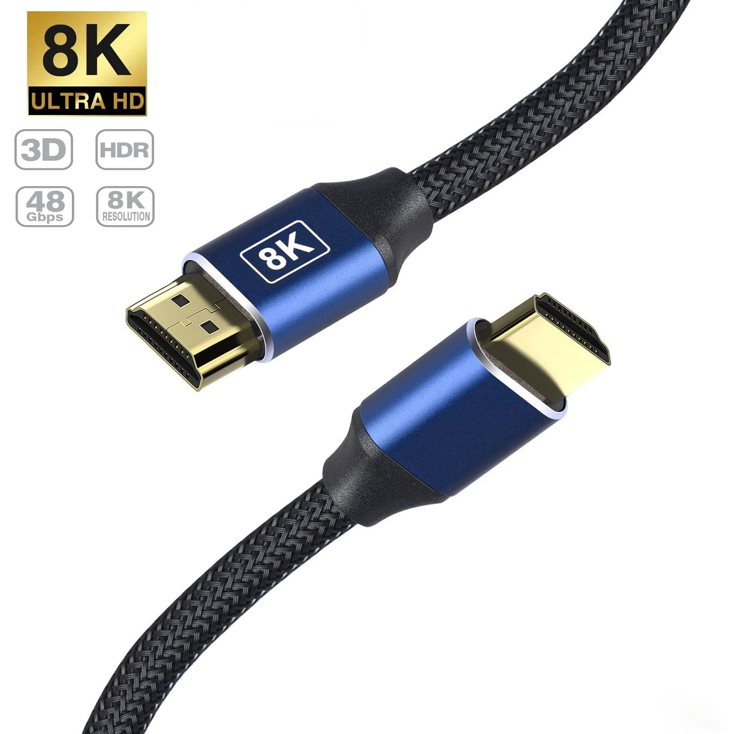 8K позолоченный HDMI-кабель 1 м 5 2 3 10 15 20 3D