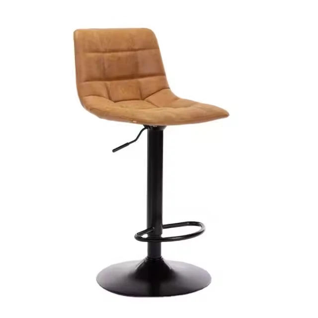 Wholesales Yellow Color Sillas De Bar Adjustable Bar Chairs Swivel Bar Stool
