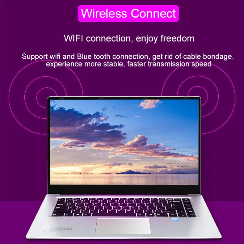 AIWO CPU N3350/J3455 интегрированная карта 802.11ac деловой ноутбук портативный игровой персонализируемые ноутбуки