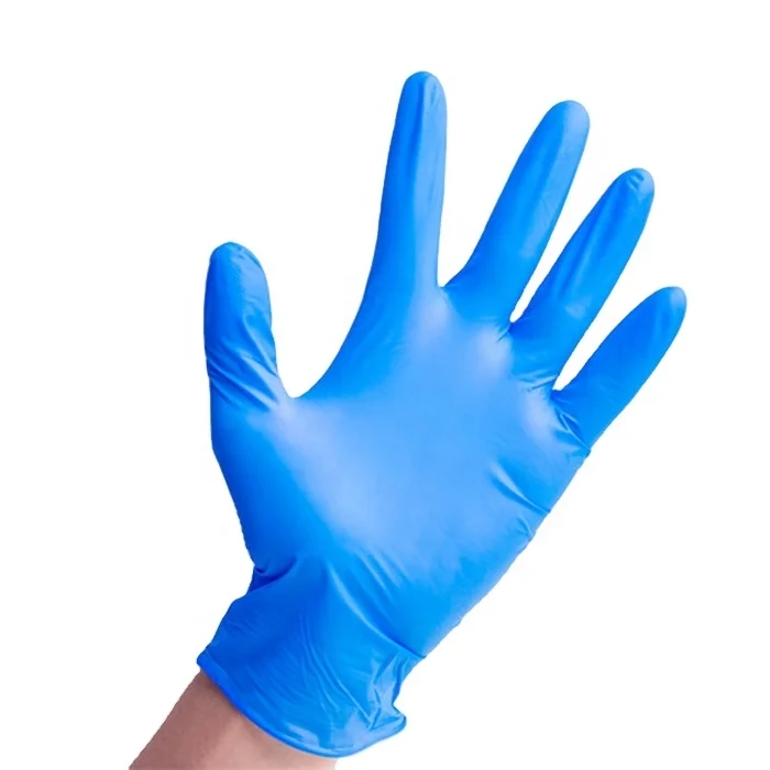 Singe Use Powdered Latex Examination Medical Smooth Nitrile Gloves Powder Free Medium