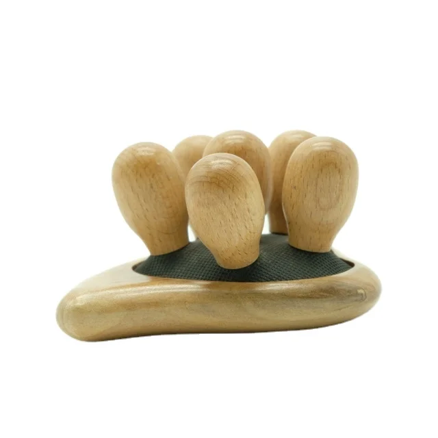 Customized Design! Heart-shaped Wooden Pin Massage Style No. LD-AMQ-B