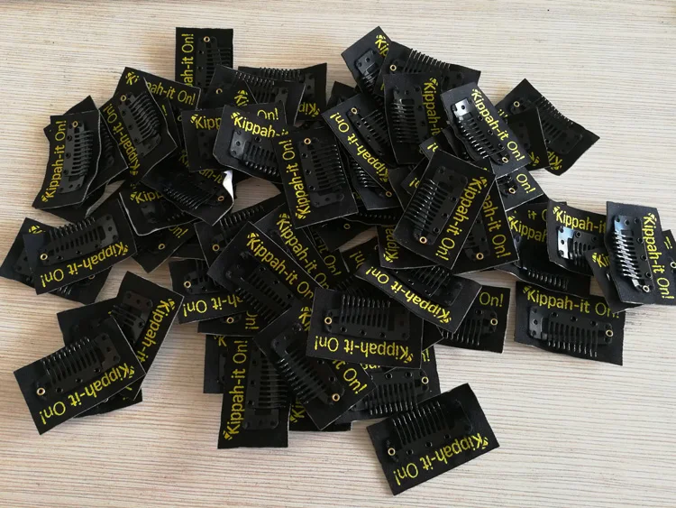 Professional Stainless Steel Wig Clips Toupee Clips Gentlemen Hat Clips With Double Tape