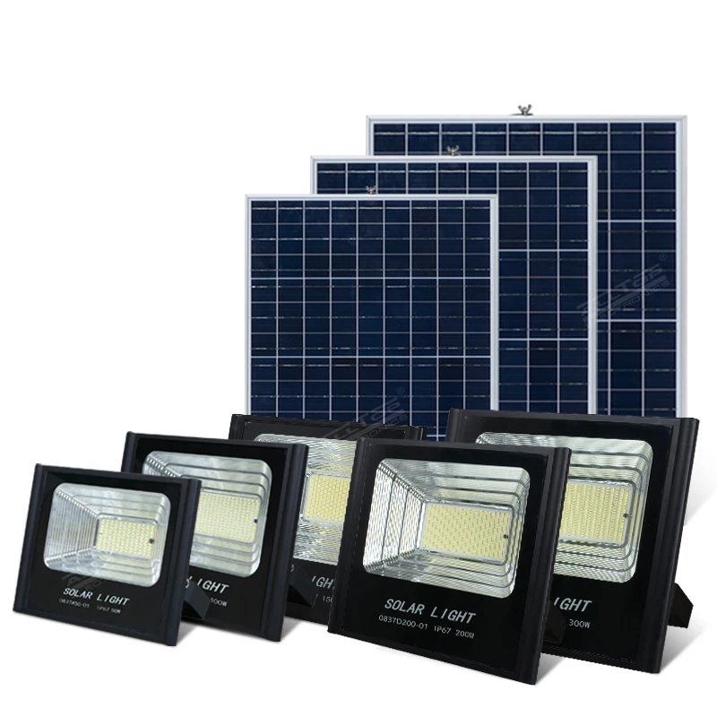 ALLTOP High quality IP65 Outdoor Lighting Waterproof Aluminum 50w 100w 150w 200w solar LED Flood Light price