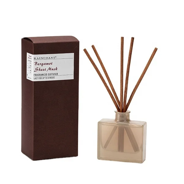 RAINCOAST 100ml Tinted Aromatherapy Diffuser Bottle Custom Fragrance Perfume Glass Reed Diffuser