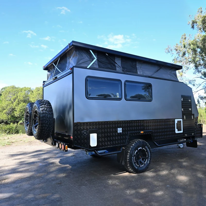 2021 Ecocampor Luxury Compact Hybrid Caravan 13ft Camper Trailer Campervan with 4 Berth for Sale