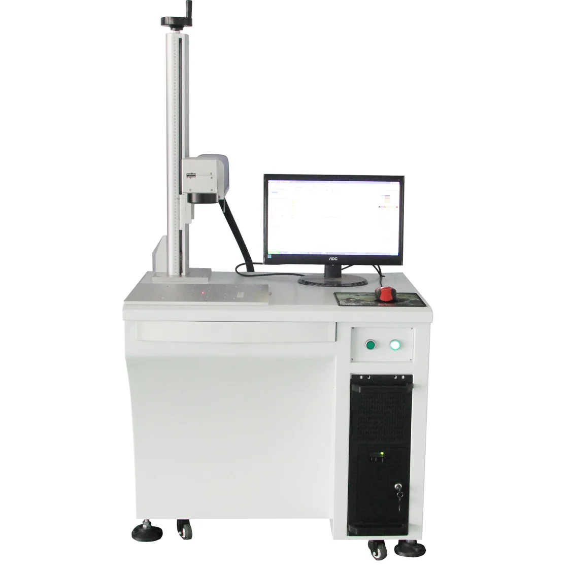 Chanxan fiber Raycus/JPT jewelry laser marking machine engraving on metal and plastic