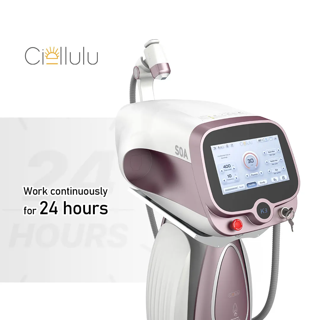 CIELLULU new energy upgrade 808nm diode laser beauty epilator turkey commercial 808 laser hair removal machine price