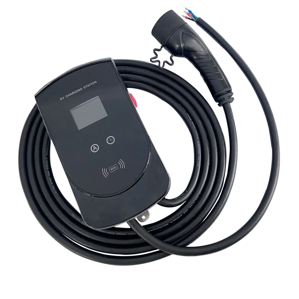 32A 3 фазы EVSE по созданию электрических транспортных средств Wallbox EV зарядное устройство для дома iec62196-2 2 уровня с Тип
