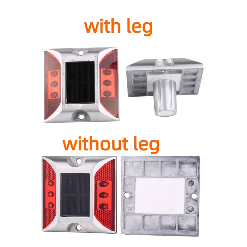 stud road solar ojo de gato con led y panel solar