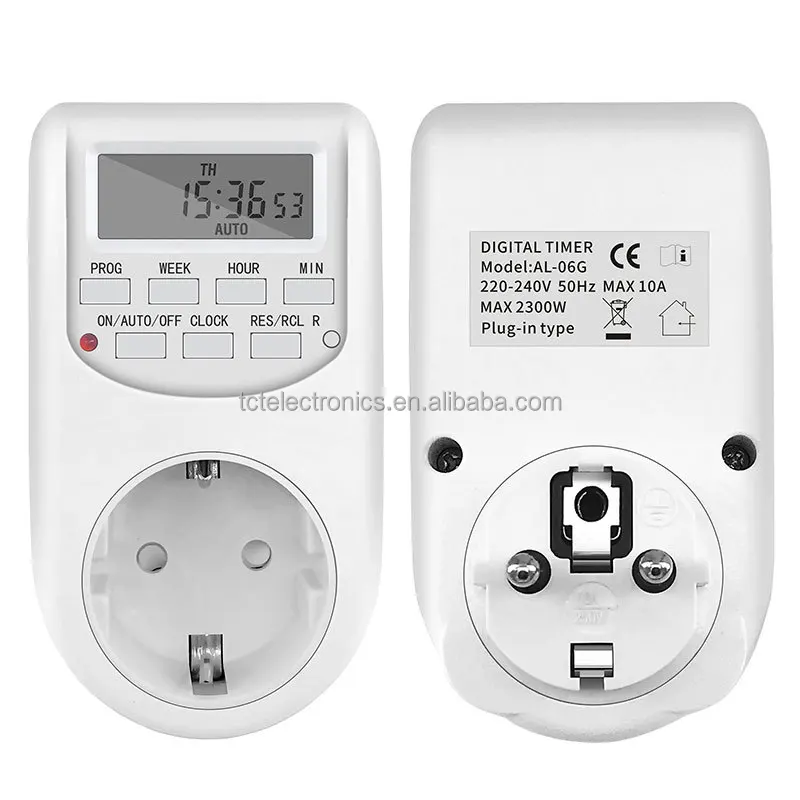EU socket controller timing socket smart socket timer controller switch AL-06G Daily Weekly Programmable Digital Timer Switch