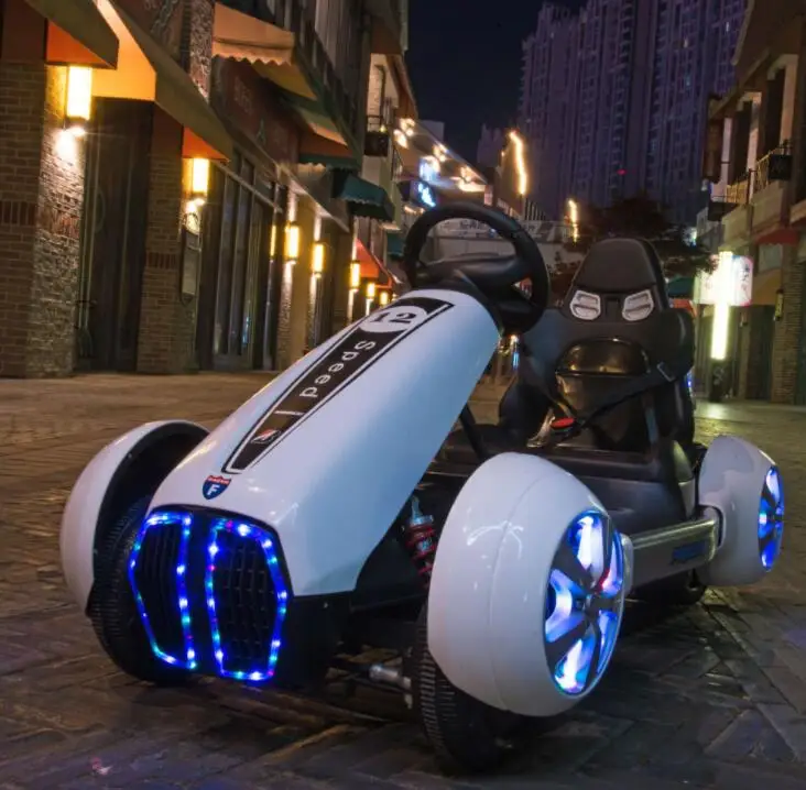 Многофункциональная с батарейным питанием картинга Электрический go Kart педали свет гоночный электрическая ось электрический картинг автомобиля