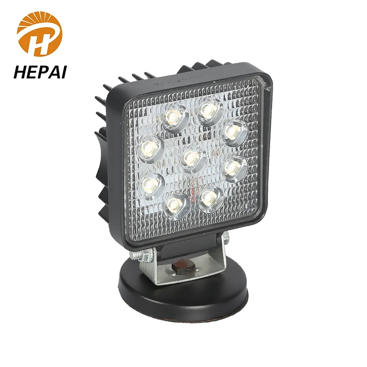 Wholesale high power square flood flashing trucks ATV UTV offroad car waterproof 27W vehicle led work light