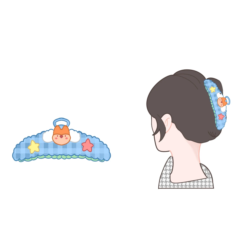 Модные аксессуары для волос большого размера на заказ, пушистые зимние теплые когти, меховая Толстая плюшевая заколка для волос