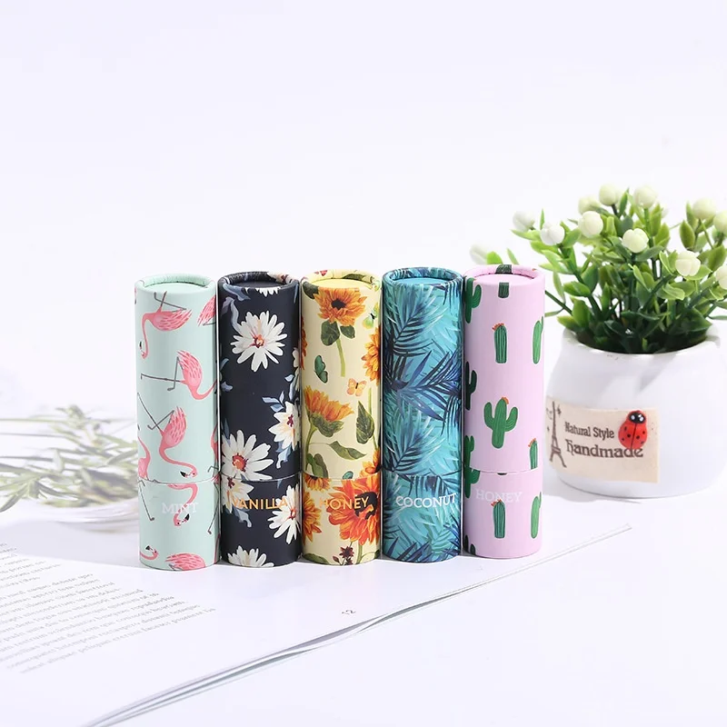 Hot Sales Lipstick Paper Tube Twisted Kraft Paper Tube Cartoon Printing Cardboard Paper Tube For Cosmetics