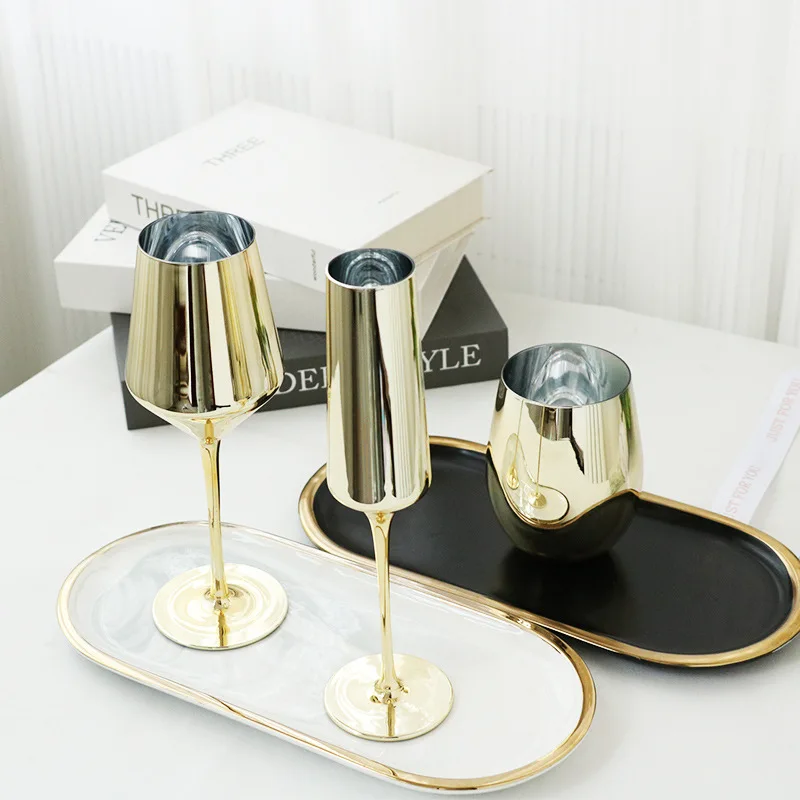 Sophisticated And Unique Stunning Gold Champagne Glasses Flute Flutes With Lot Wine Glass Cup Set