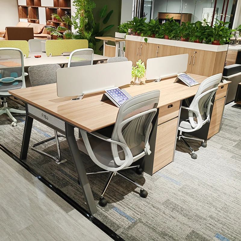 High quality and high cost performance 4 6 Seater People Desk Workstation Modular  Open Staff Workstations