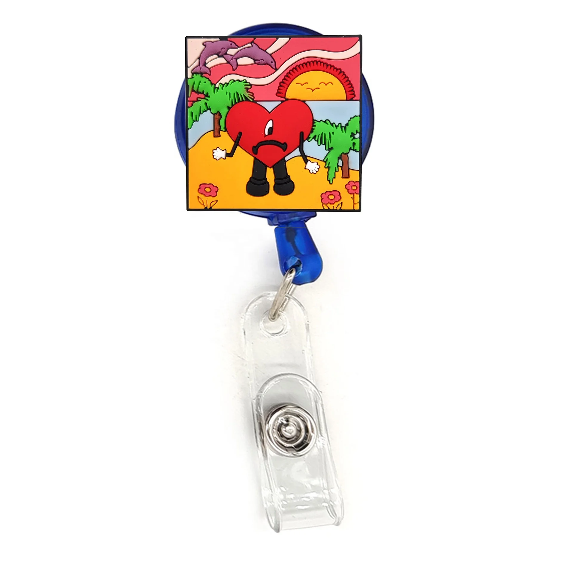 Bad Bunny Badge Reels Nurse Doctor Badge Holders Accessories Social Workers Badge Reel