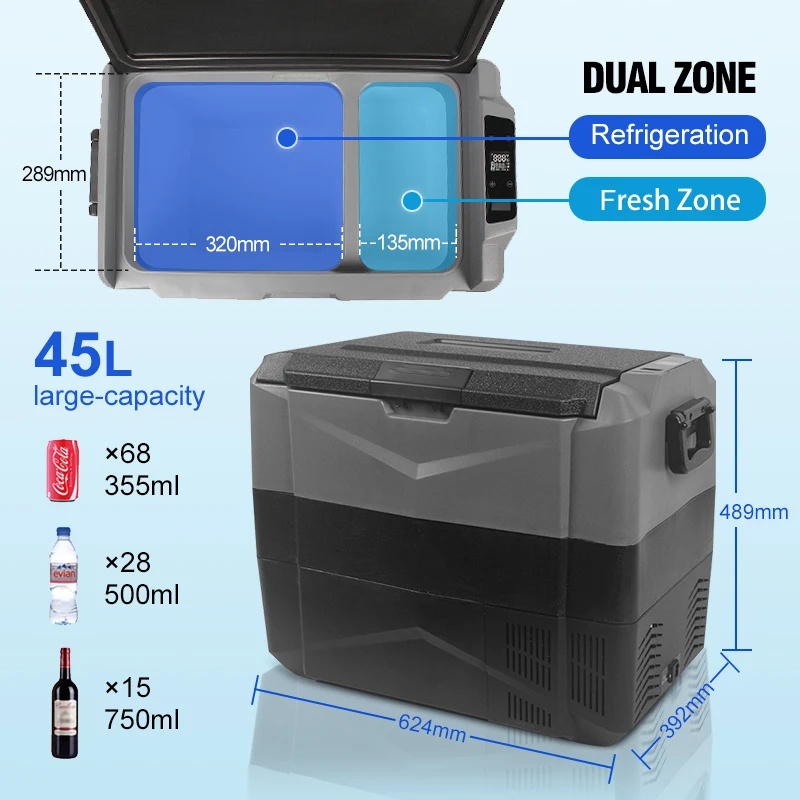 12 Volt Fridge Compressor Car Fridge Dc Built In Mini Bar Fridge Portable Camping Car Refrigerator 12v