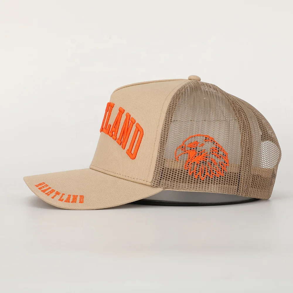 Custom 5 Panel Cotton Twill Embroidery Logo Mesh Baseball Cap,Classic Plain Snap Back Gorras,Mens Sports Trucker Hat