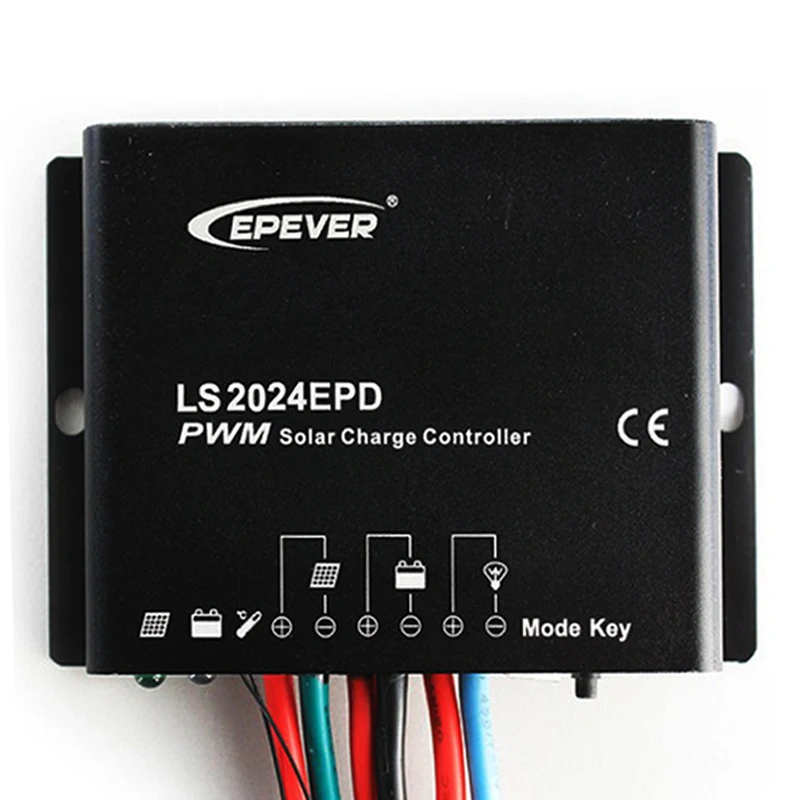 EPEVER LS2024EPD 12V24V waterproof Solar Controller 20 AMPS waterproof solar lighting controller