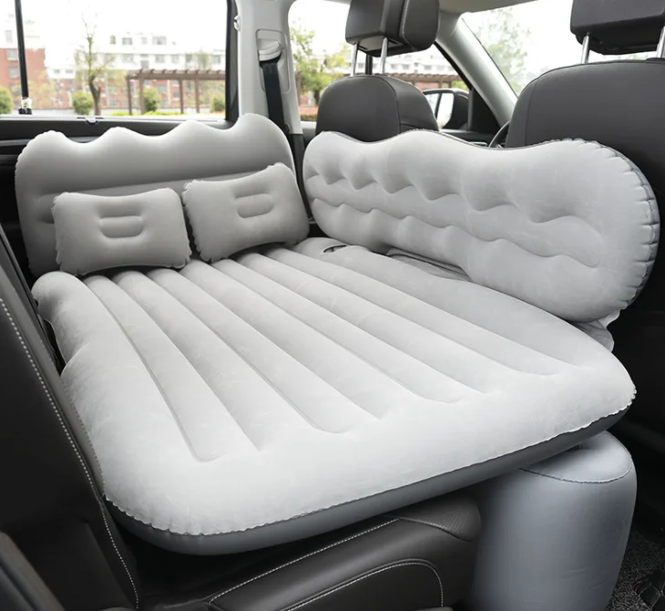Latest hot selling mattress stylish beige and grey car inflatable bed wholesale