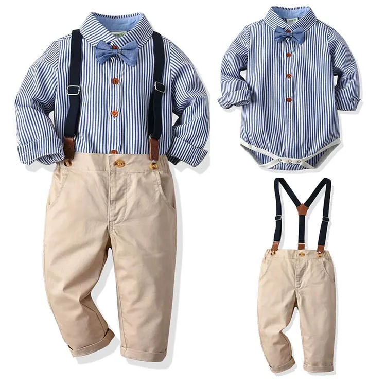 
Baby Boy Clothes High Quality Cotton Romper Nice Bow Tie Shirt Romper set 