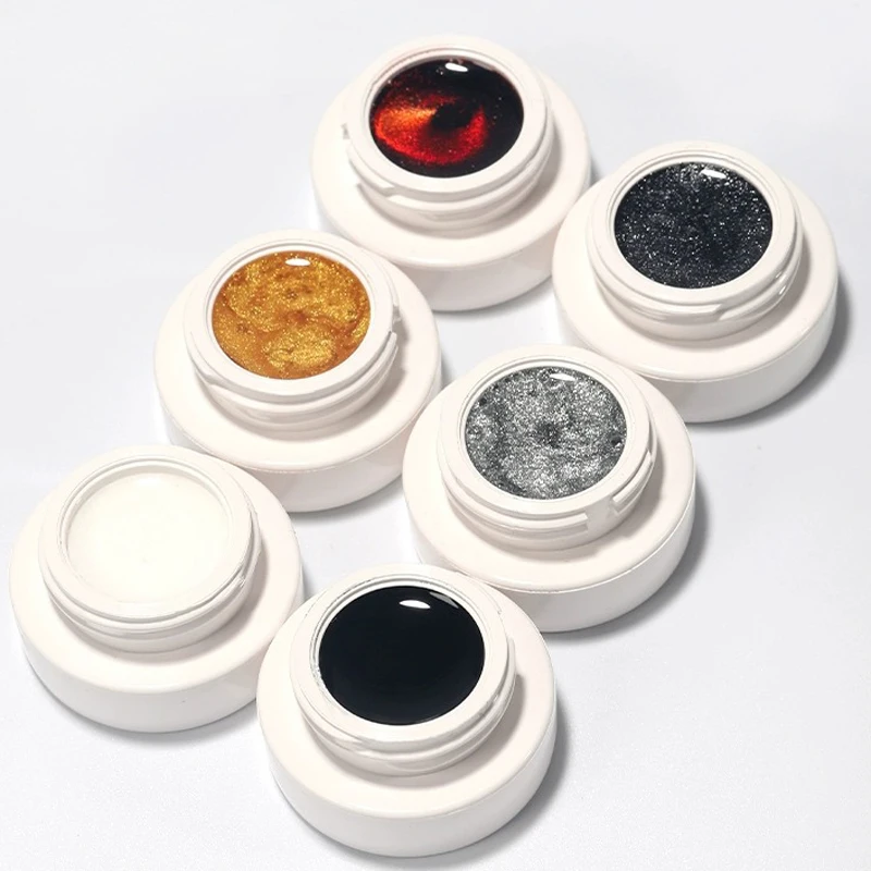 5ml Spider Wire UV Gel Nail Polish 6Colors Flower Drawing Painting Gel Creative Point-to- Line Nail Art Gel Polish Varnish