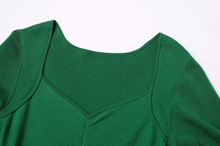 Premium Manufacturer French Leisure Anti-Static Clothing Ribbed Womens Knit Dresses