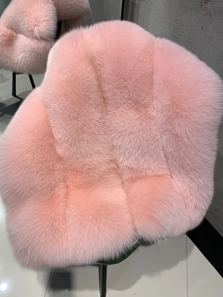 Winter warm fur blankets genuine fox fur blanket red color fox fur blanket