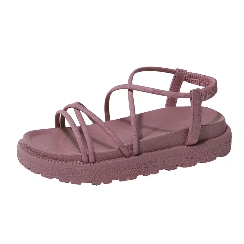 Summer Best selling PVC fashion flat sandals for women and ladies