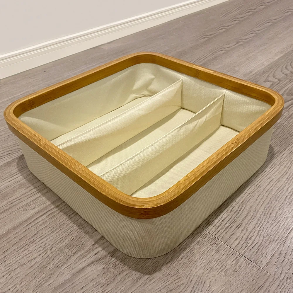 9 Cell Drawer Organizers Fabric Foldable Cabinet Closet Organizers and Storage Boxes Storage Boxes & Bins Clothing Organizer