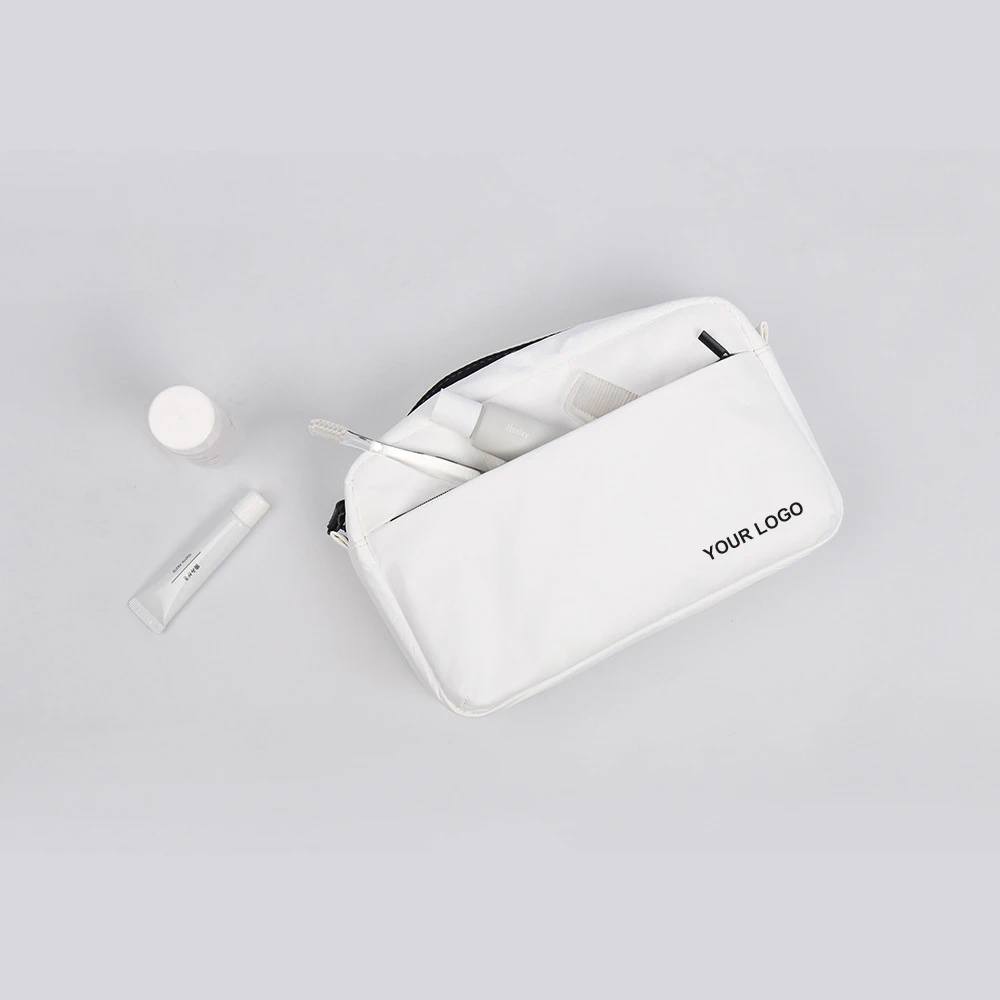 Customization logo tyvek zipper mini pouch crossbody bag small cosmetics tyvek paper fanny pack wallet interchangeable strap
