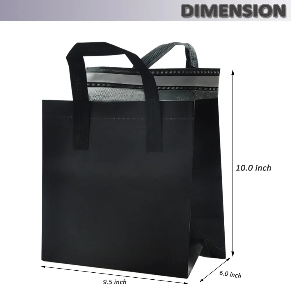 wholesale Disposable Thermal Insulated Cooler Bag Grocery Cool Carry Non Woven Lunch Cooler Bag for Food