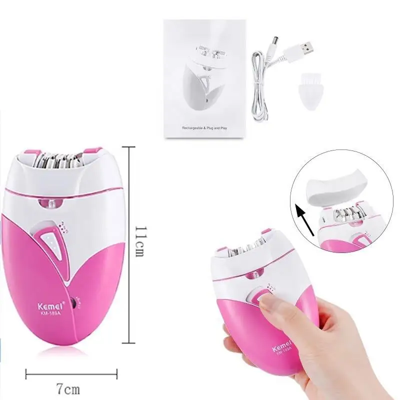 brand new appliances kemei women removal shaver lady painless ladies facial hair epilator