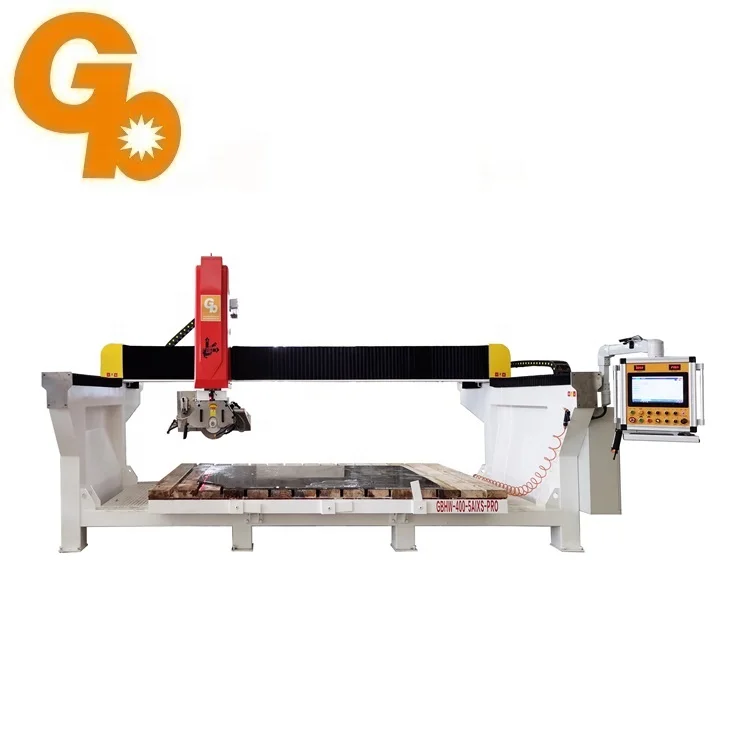 hot sale 5 axis CE High Speed Automatic quartz granite stone cnc Bridge Saw Cutting machines marble