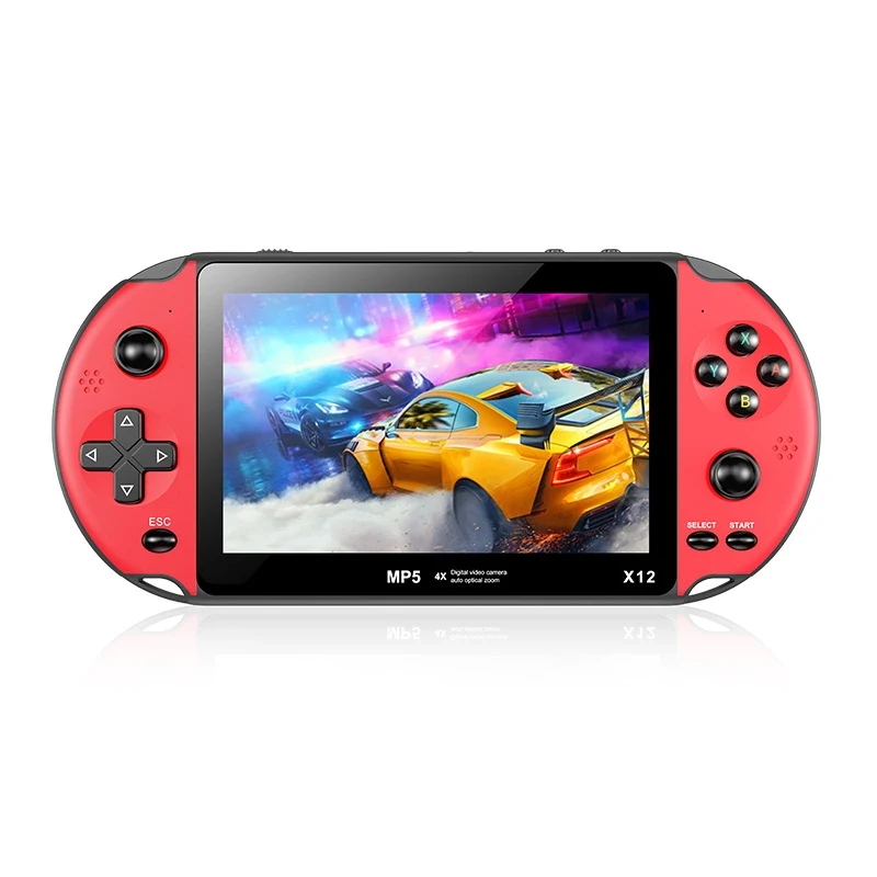 Cheap X12 Big Screen 5.1 inch handheld game player built games Video Game Consoles for PSP kids gift