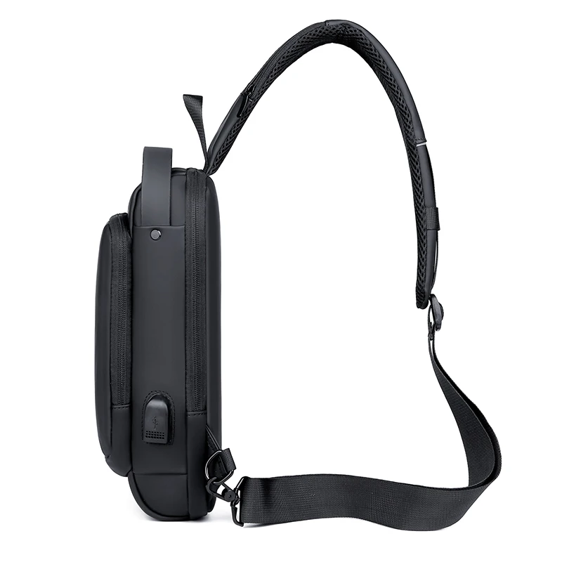 Remoid Custom New Fashion Cool Crossbody Chest Bags Custom Men Waterproof Sling Bag Usb Anti-Theft Outdoor Travel Shoulder Bag