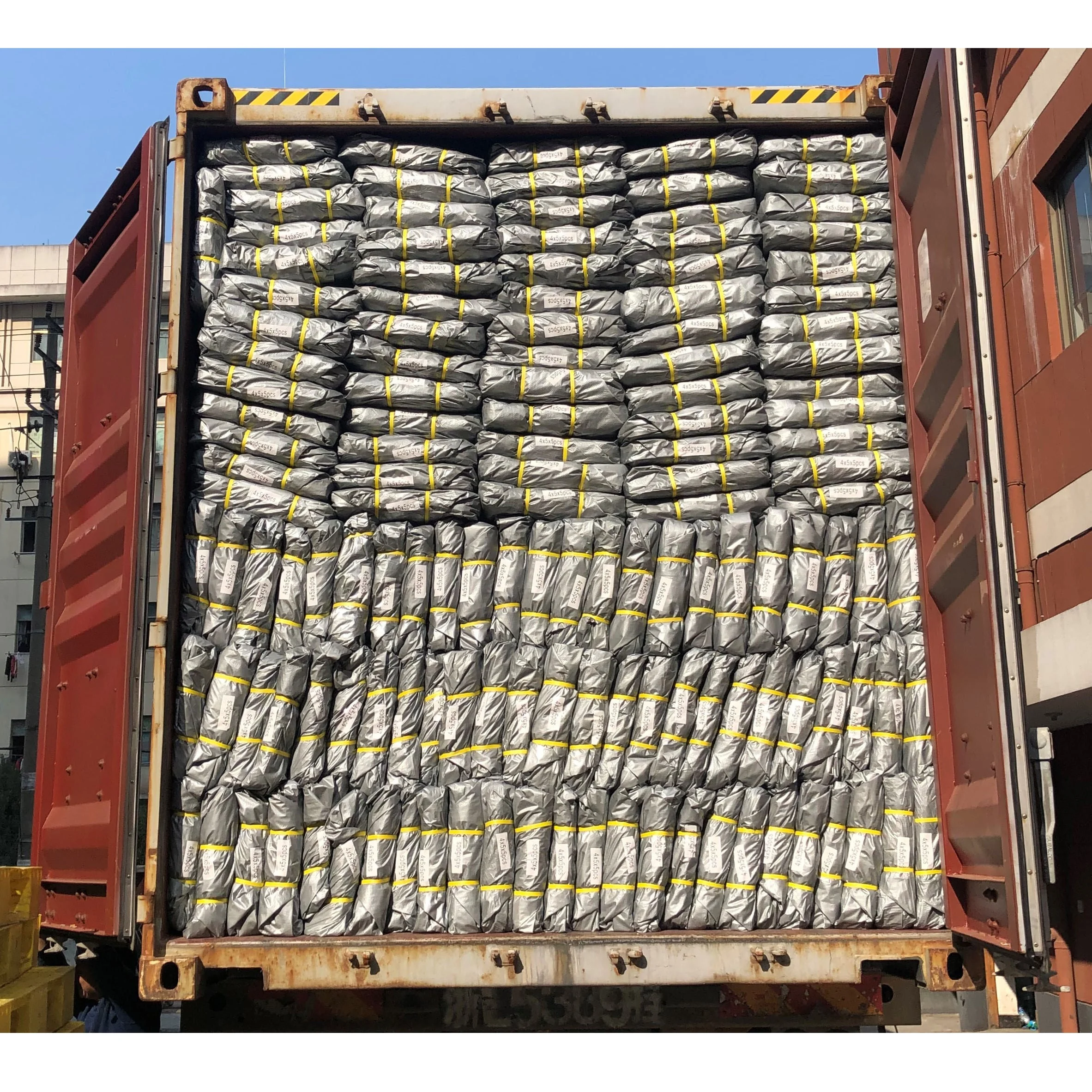 Погрузочный контейнер, серебристый, белый цвет, крышка для грузовика, дождевик, Двухстороннее покрытие из полиэтилена высокой плотности, водонепроницаемая полиэтиленовая накидка