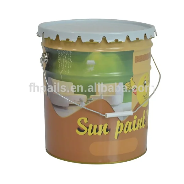 
wholesale 18L tin steel bucket /pail used for Metal primer Paint/oil /chemical/solvent 