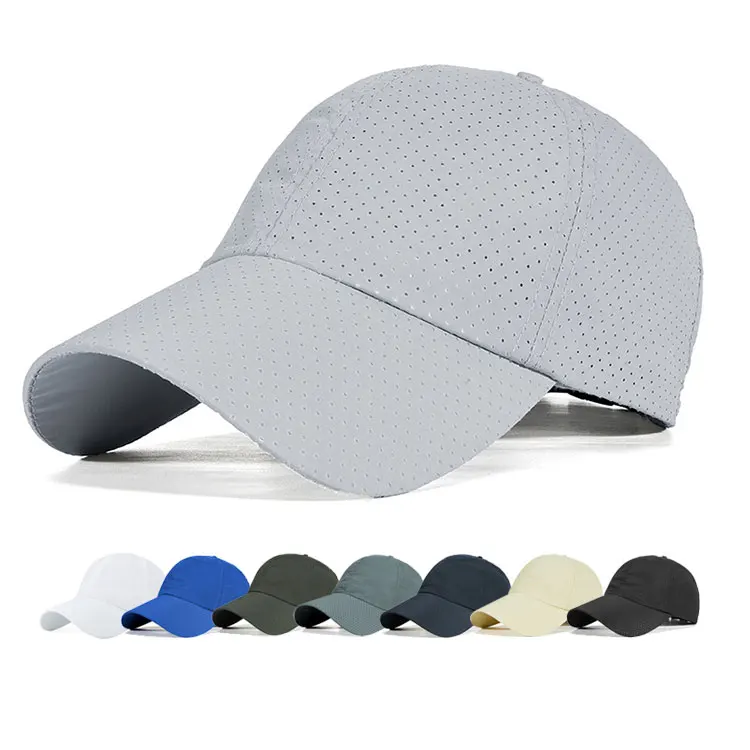 Оптовая продажа летняя спортивная дышащая быстросохнущая бейсболка Gorras с логотипом на заказ