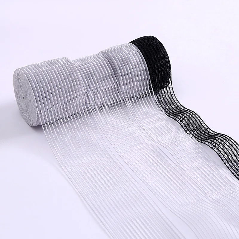 High Elasticity Crochet Knitted Sewing Waistband Soft Breathable Fish Line Elastic Band for Medical Use OEM Service Accepted