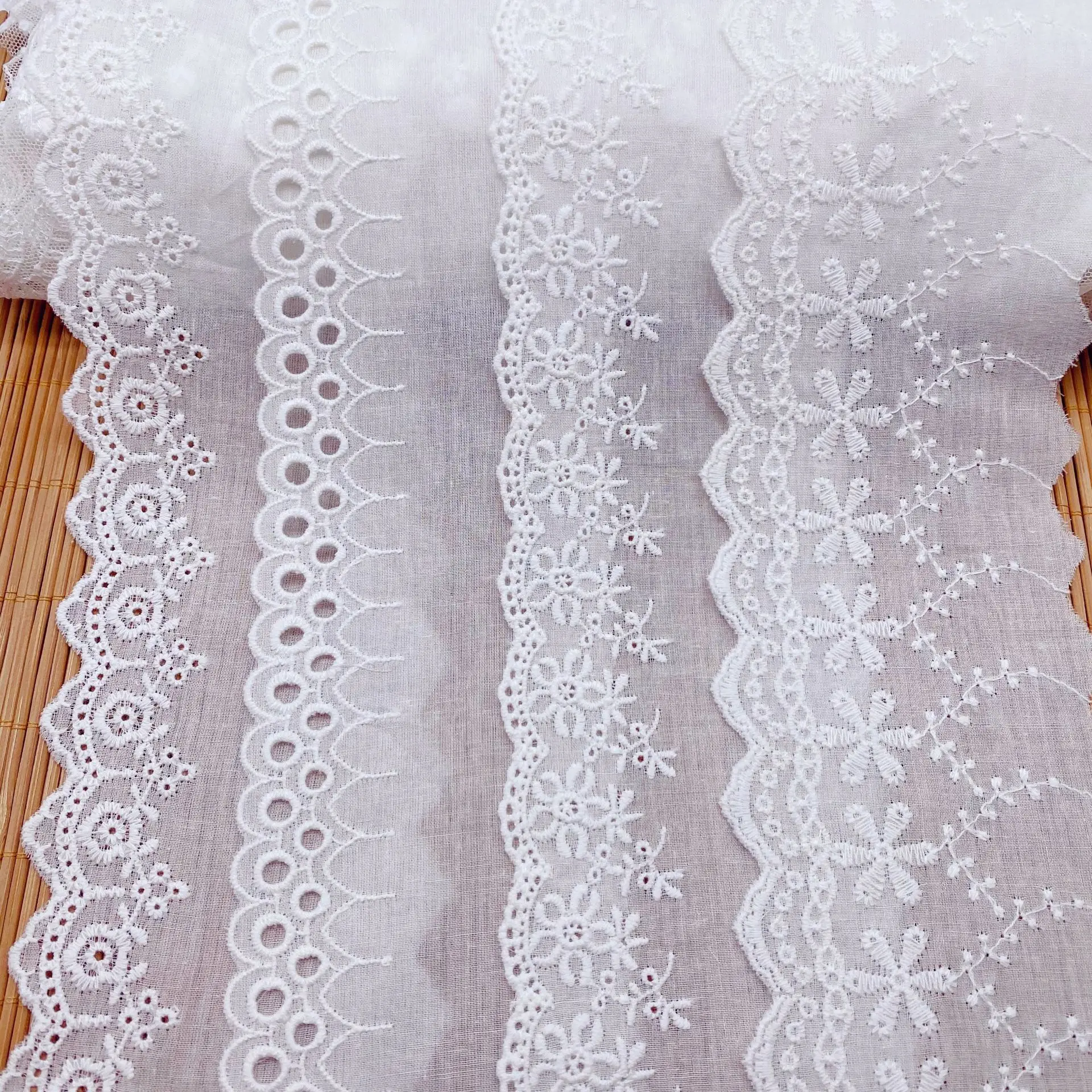 
Lace Ribbon Sewing, French Lace Embroidery, Lace Trim Cotton 