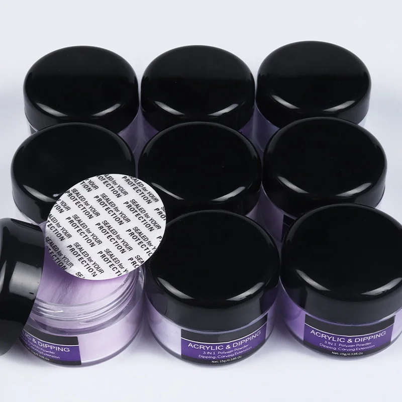 Acrylic Powder Set for Nail Art 30 Colors Professional Polymer Dip-Powder-Nail-Kit for Home Salon Dipping Nail Manicure