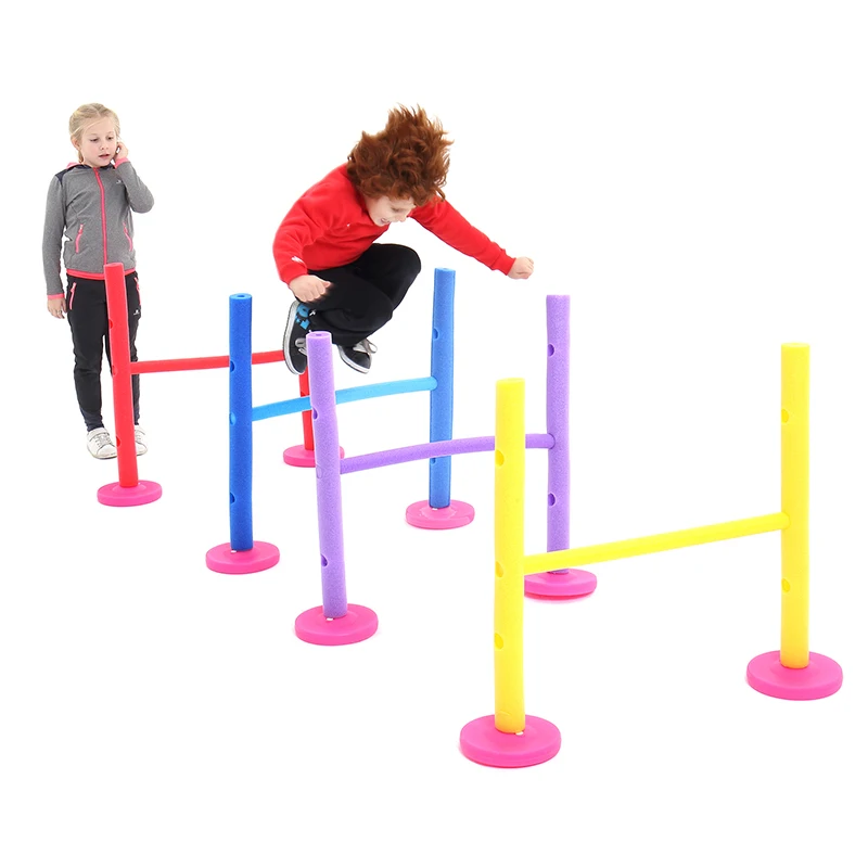 Kindergarten Play Equipment Sports Education Training Toys Multi-functional Foam Adjustable Hurdle Set