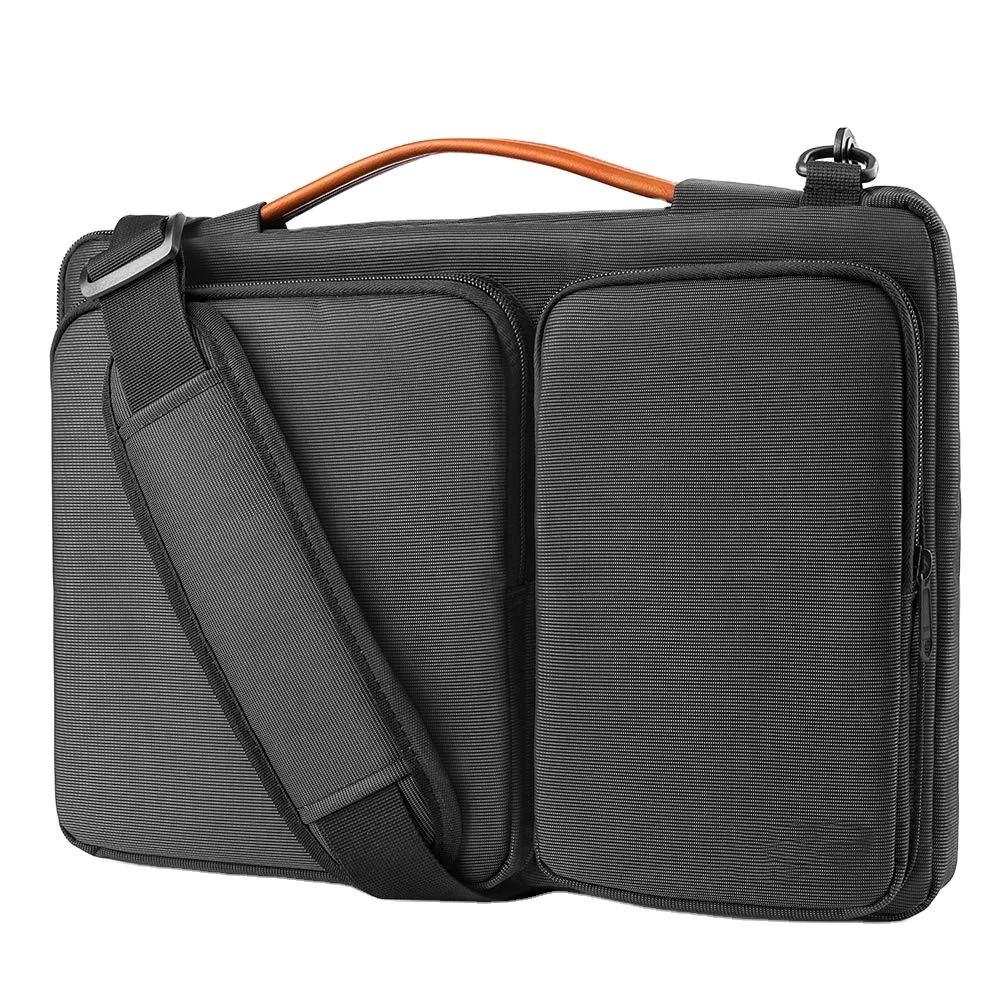 Best Quality Laptop Shoulder Bag Waterproof Laptop Briefcase Office Bag Custom Logo Business for Man Polyester Unisex Zipper