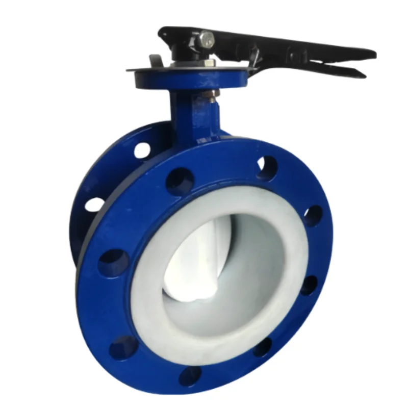 Manufacturers Wholesale Stainless Steel Valves Ptfe Sleeve Handle Butterfly Valve Flange Stainless Steel Manual Butterfly Valve