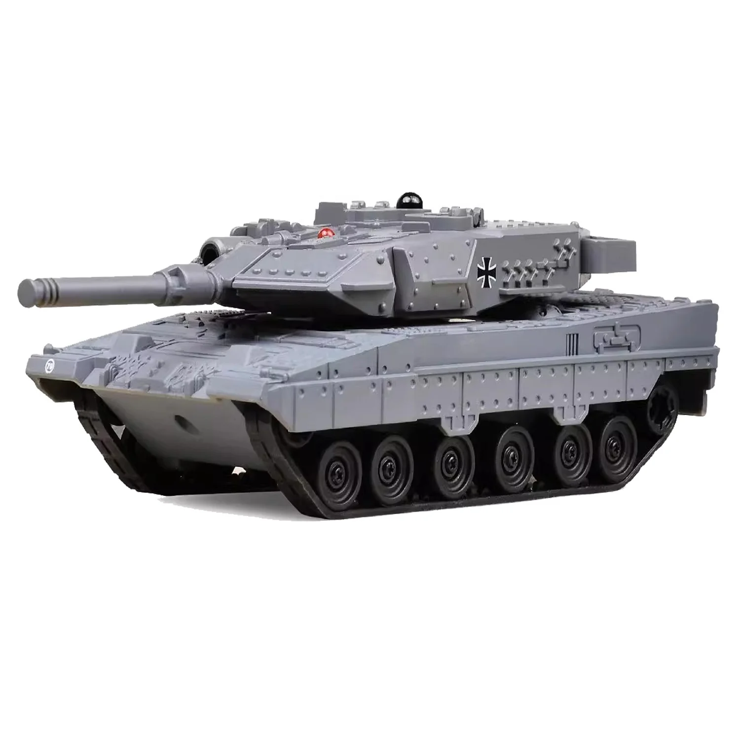 KK 2024 New 6 Functions Remote Control Tank Toy With Sound Light,Simulation 2.4Ghz RC Combat Battle Tank Car Toys For Boys Kids
