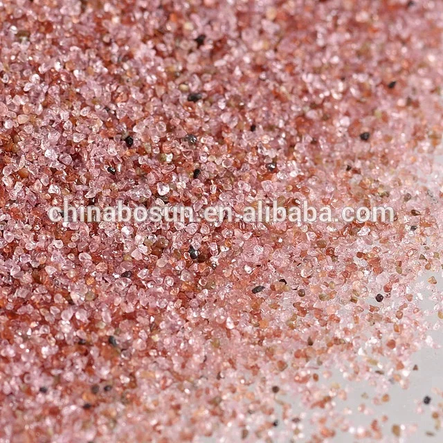 Free silica content garnet sand 20 40 mesh for sandblasting steel