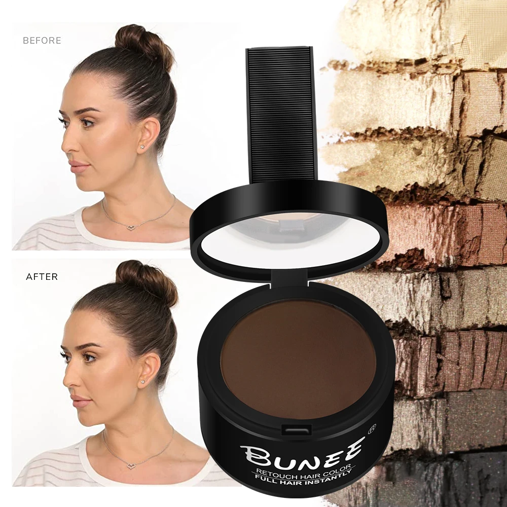 Professional Hair Loss Concealer Powder Building Fibers Waterproof Hairline Shadow Powder Hair Powder for Gray Hair