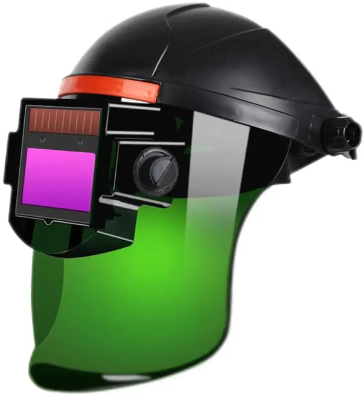 Head mounted auto darkening flip up safety protection welding head hood face shield welder mask iron man Welding Helmet